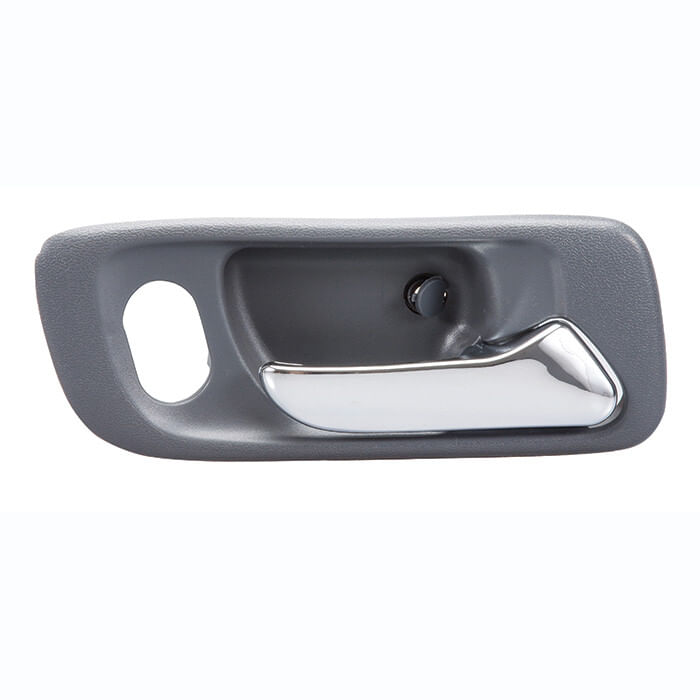 Manija Puerta Interior Delantera Gris/Cromado Con Hoyo Para Seguro Lado Pasajero