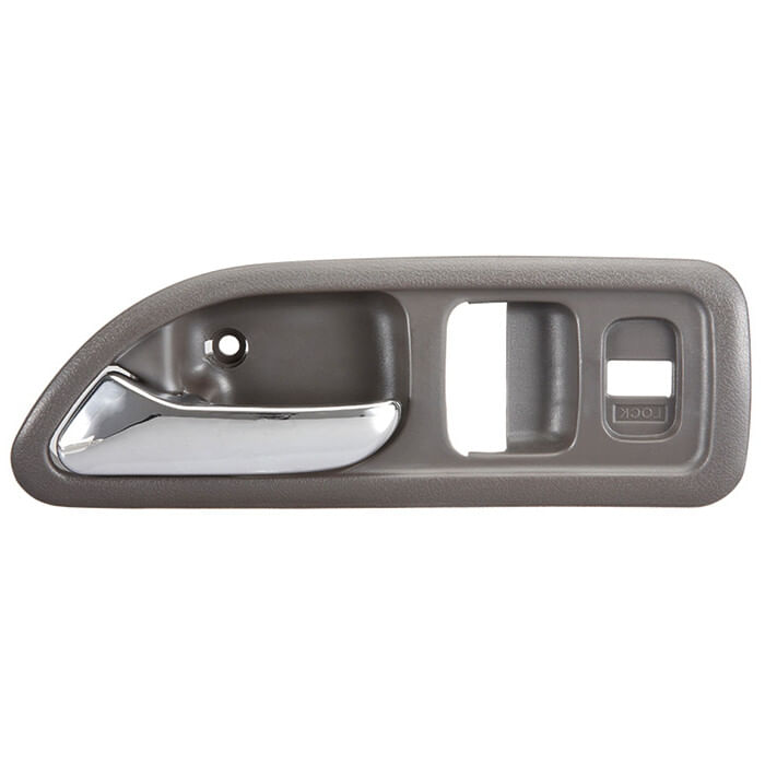 Manija Puerta Interior Delantera Gris/Cromado Con Hoyo Para Seguro Lado Conductor