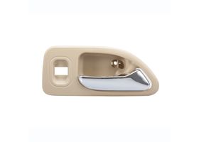 Manija Puerta Interior Trasera Beige/Cromado Con Hoyo Para Cristal Lado Pasajero