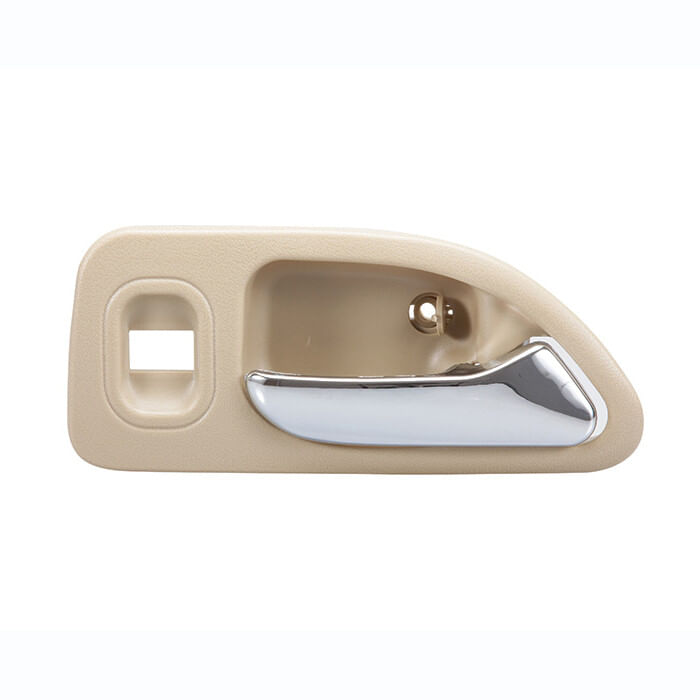 Manija Puerta Interior Trasera Beige/Cromado Con Hoyo Para Cristal Lado Pasajero