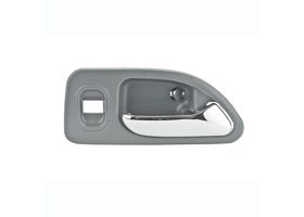 Manija Puerta Interior Trasera Gris Claro/Cromado Con Hoyo Para Cristal Lado Pasajero