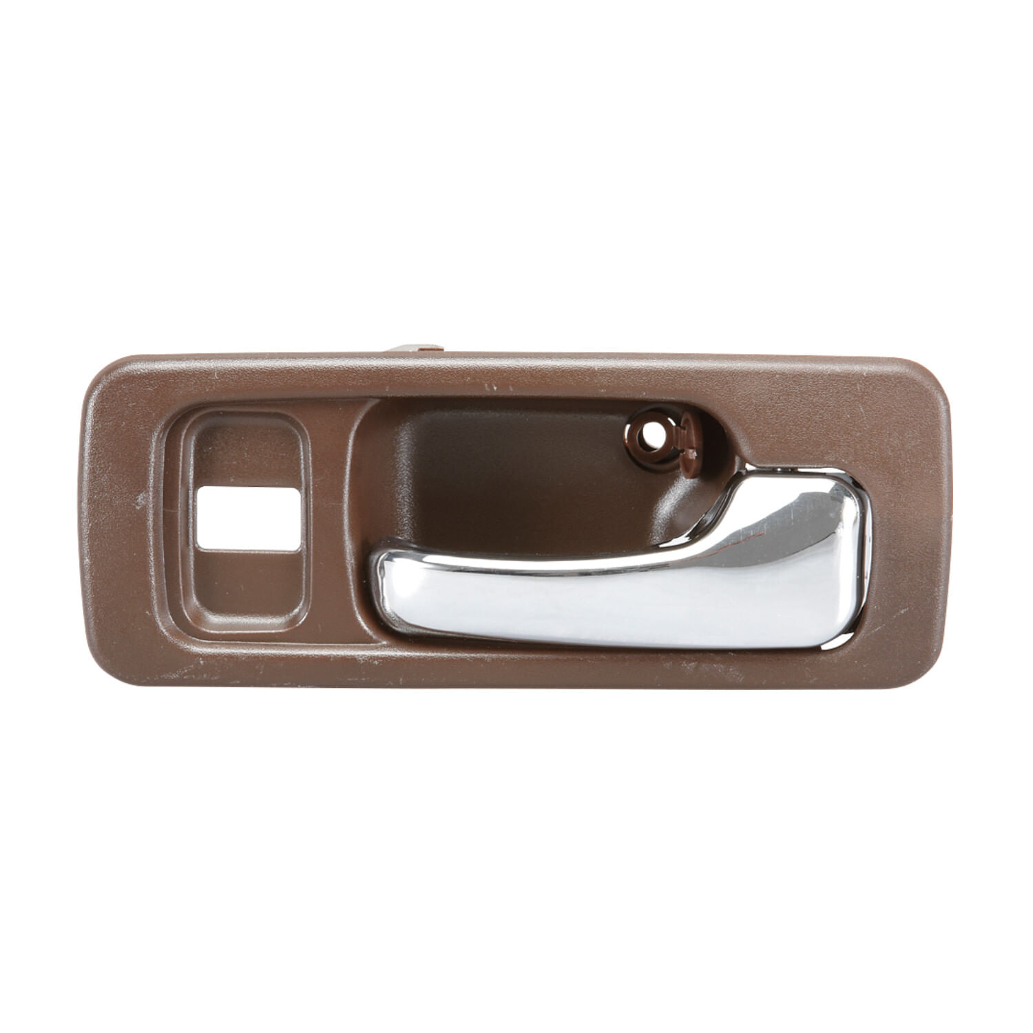 Manija Puerta Interior Delantera Café/Cromado Con Hoyo Para Seguro Lado Pasajero
