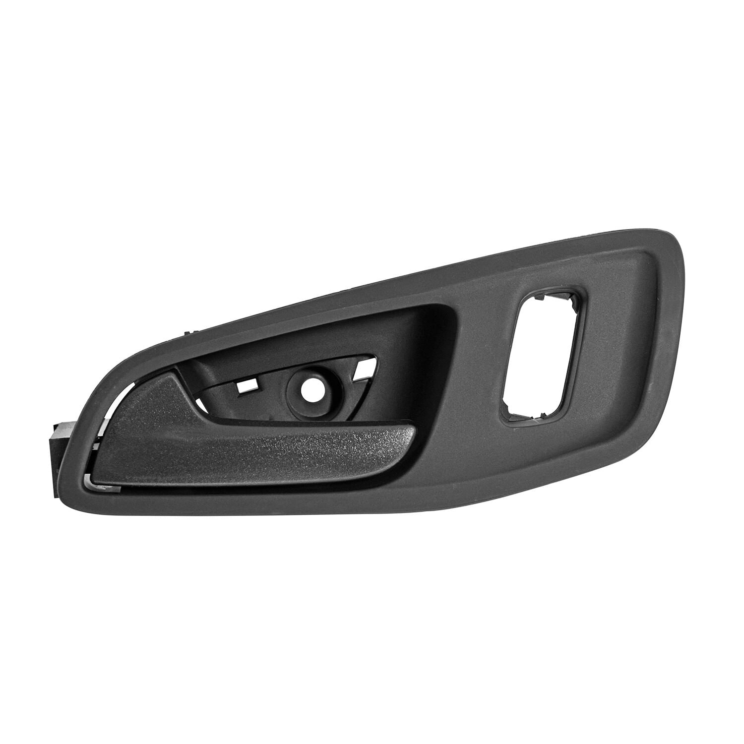 Manija Puerta Interior Delantera Negro Corrugado Con Hoyo Lado Conductor