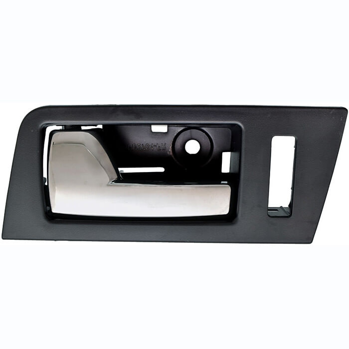 Manija Puerta Interior Delantera Negro/Cromado Con Hoyo Para Seguro Lado Conductor