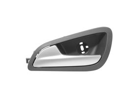 Manija Puerta Interior Delantera O Trasera Lisa Negro/Plata Con Base Lado Conductor