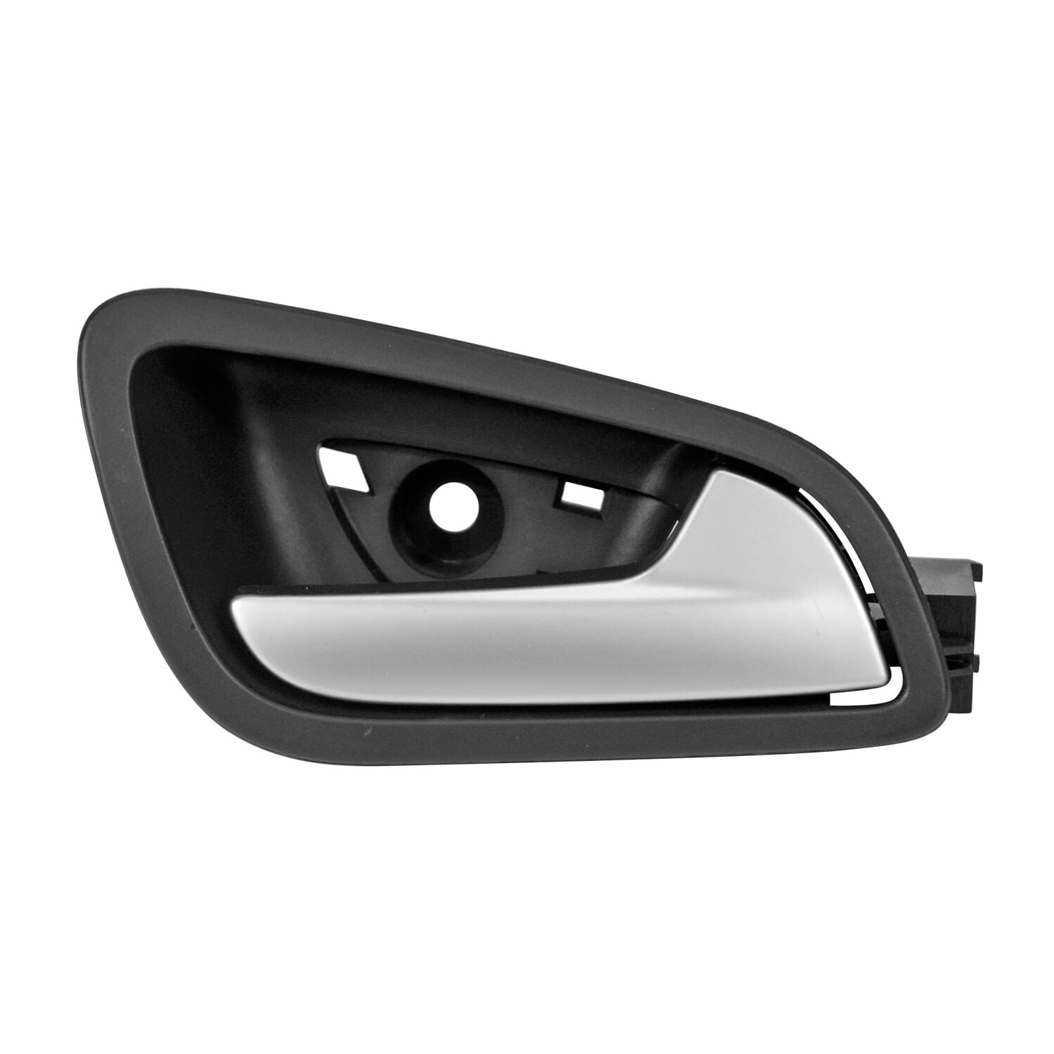 Manija Puerta Interior Trasera Corrugada Negro/Plata Lado Pasajero