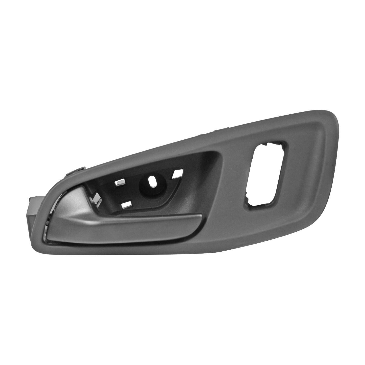 Manija Puerta Interior Delantera Corrugada Negra Con Hoyo Lado Conductor