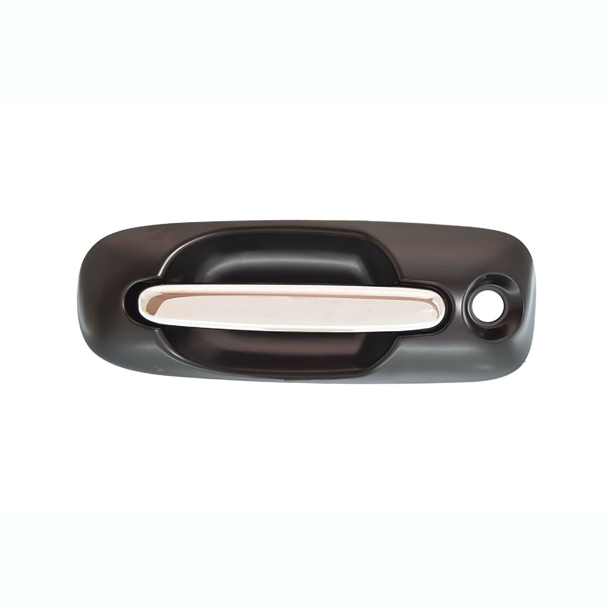 Manija Puerta Exterior Delantera Negro/Cromado Con Hoyo Para Llave Lado Conductor