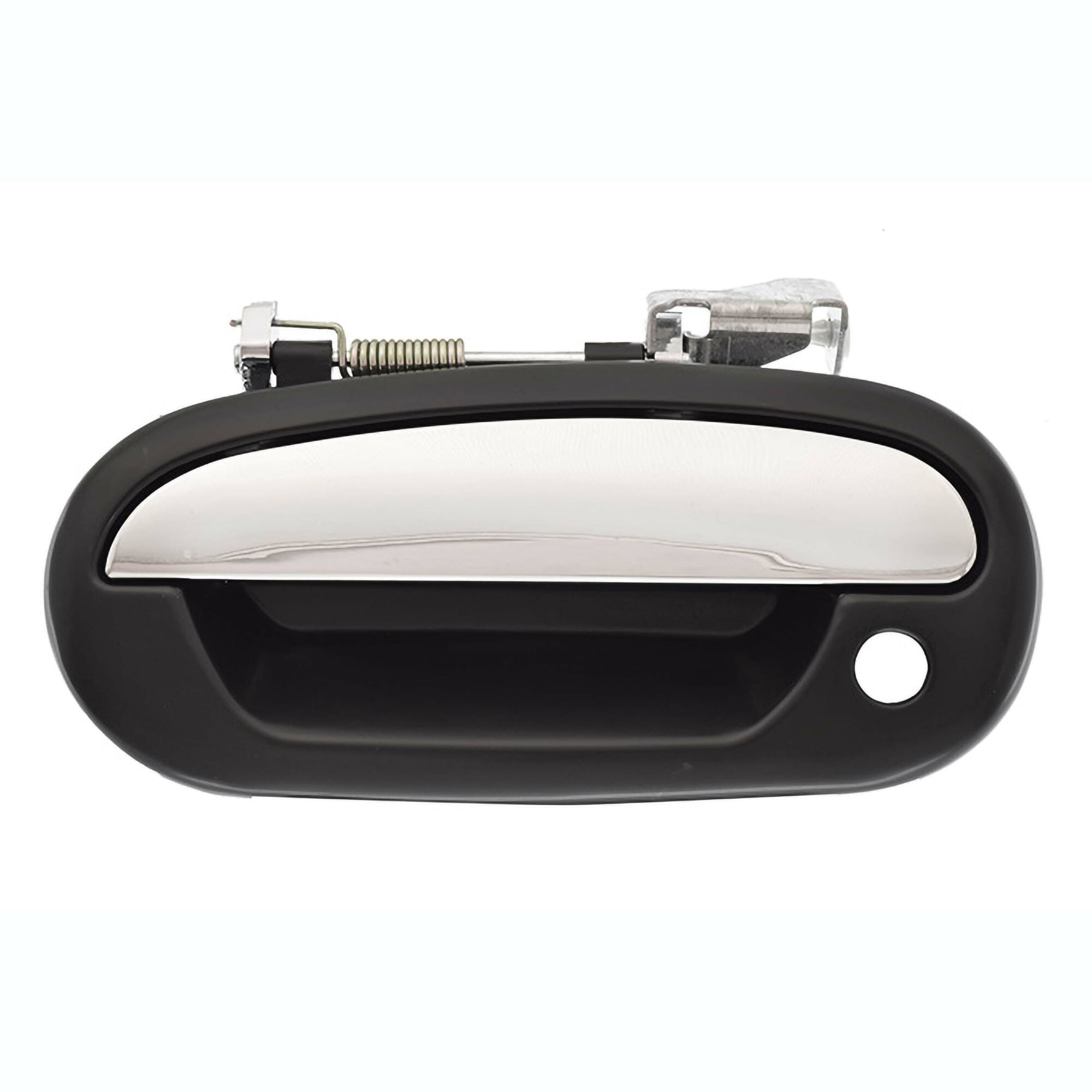 Manija Puerta Exterior Delantera Negro/Cromado Con Hoyo Para Llave Lado Conductor