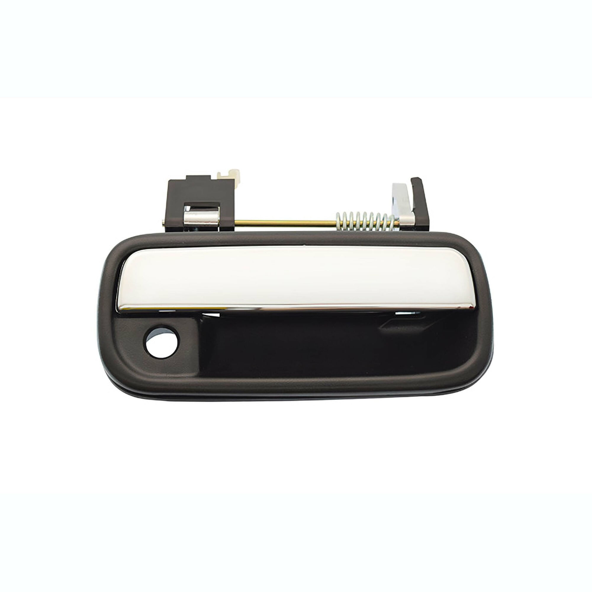 Manija Puerta Exterior Delantera Negro/Cromado Con Hoyo Para Llave Lado Pasajero
