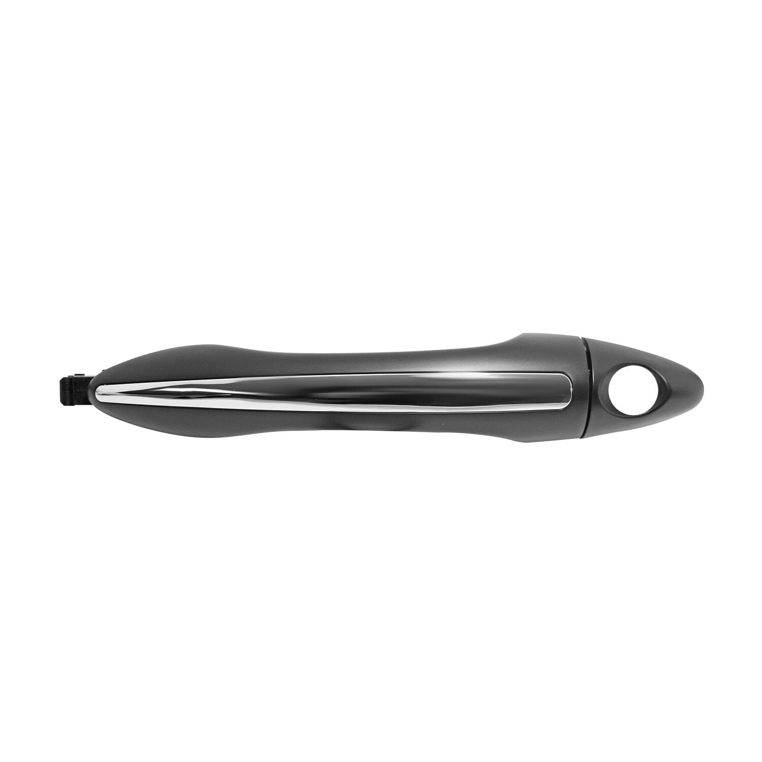 Manija Puerta Exterior Delantera Negro/Cromado Con Hoyo Para Llave Lado Conductor