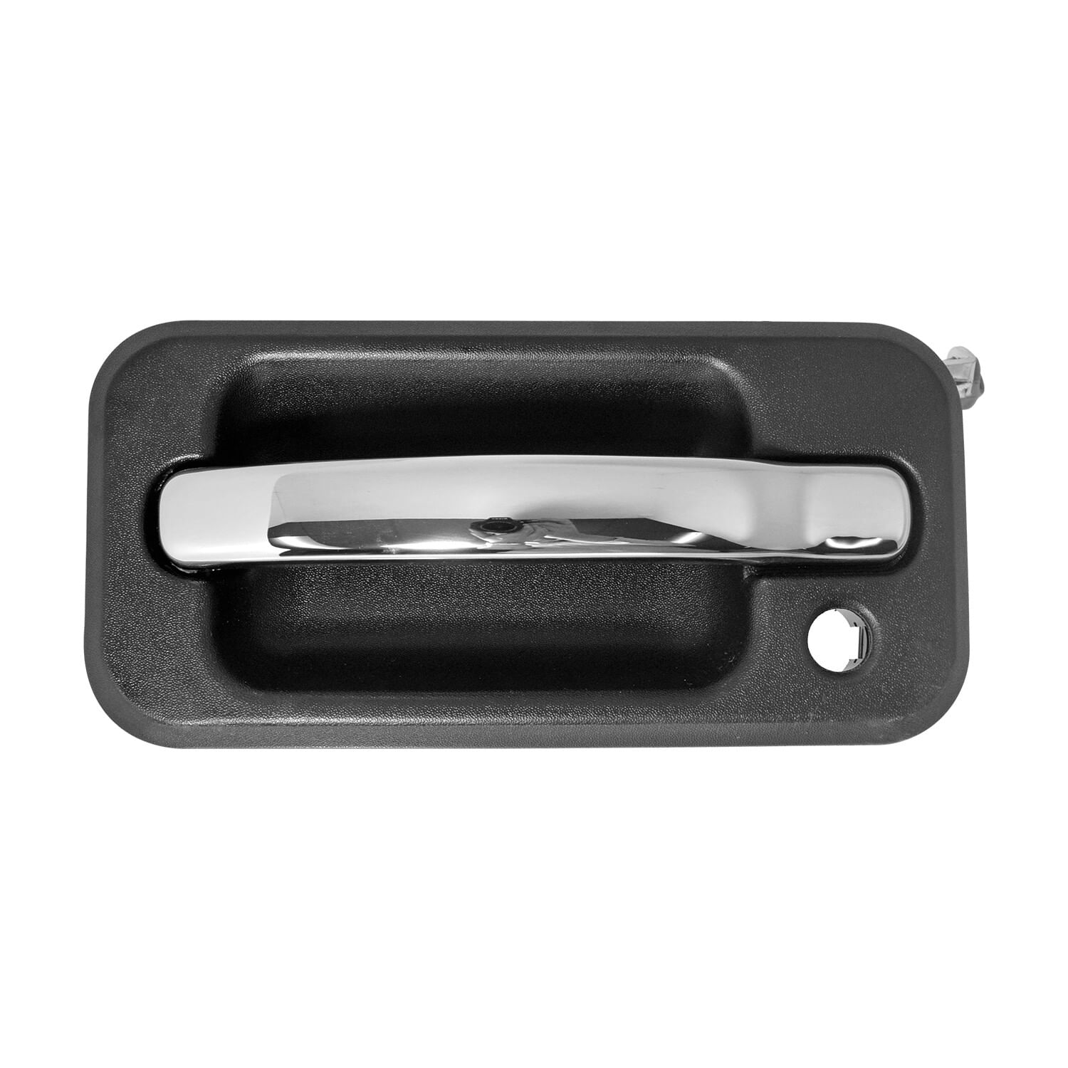 Manija Puerta Exterior Delantera Cromado/Negro Con Hoyo Para Llave Lado Conductor
