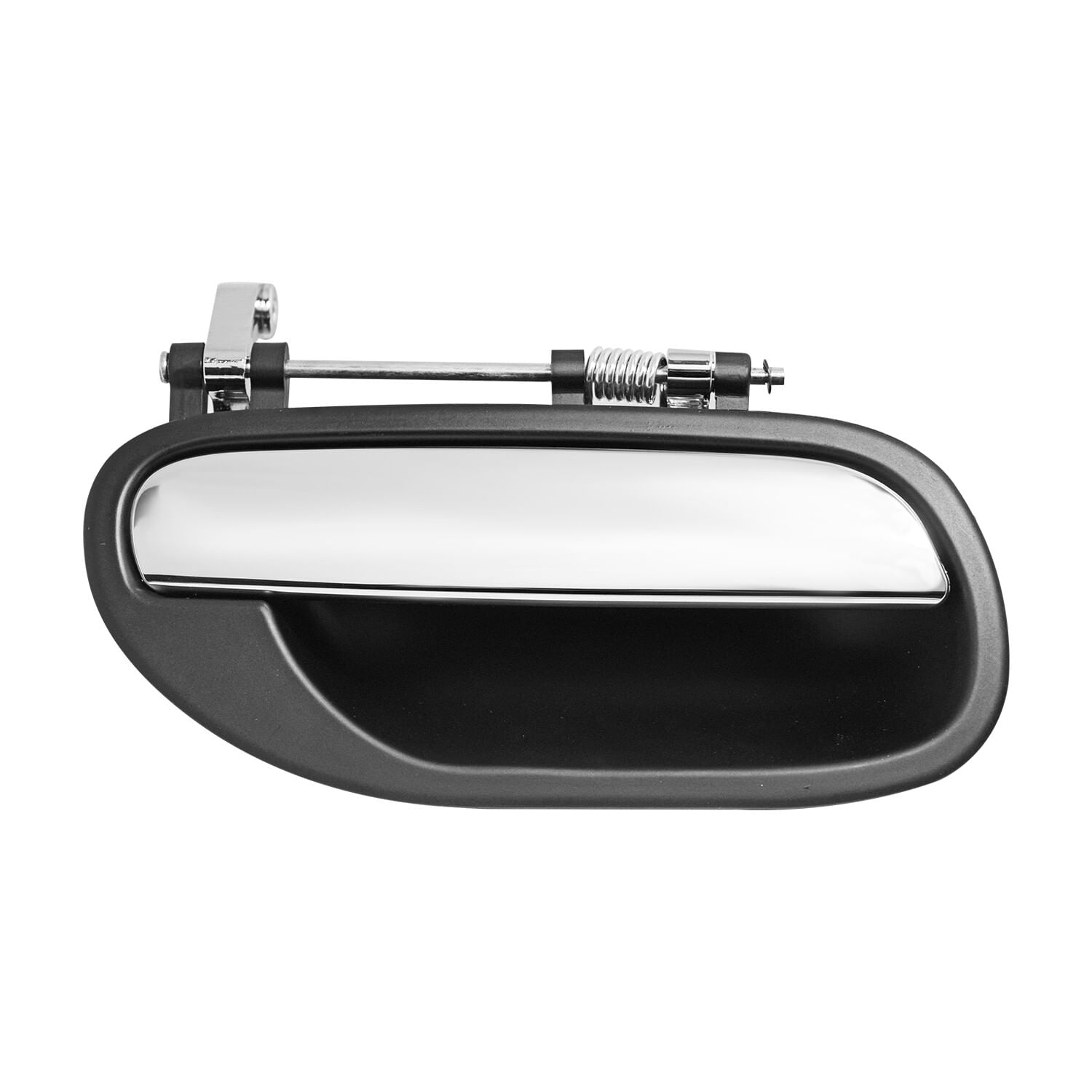 Manija Puerta Exterior Trasera Cromado/Negro Lado Pasajero