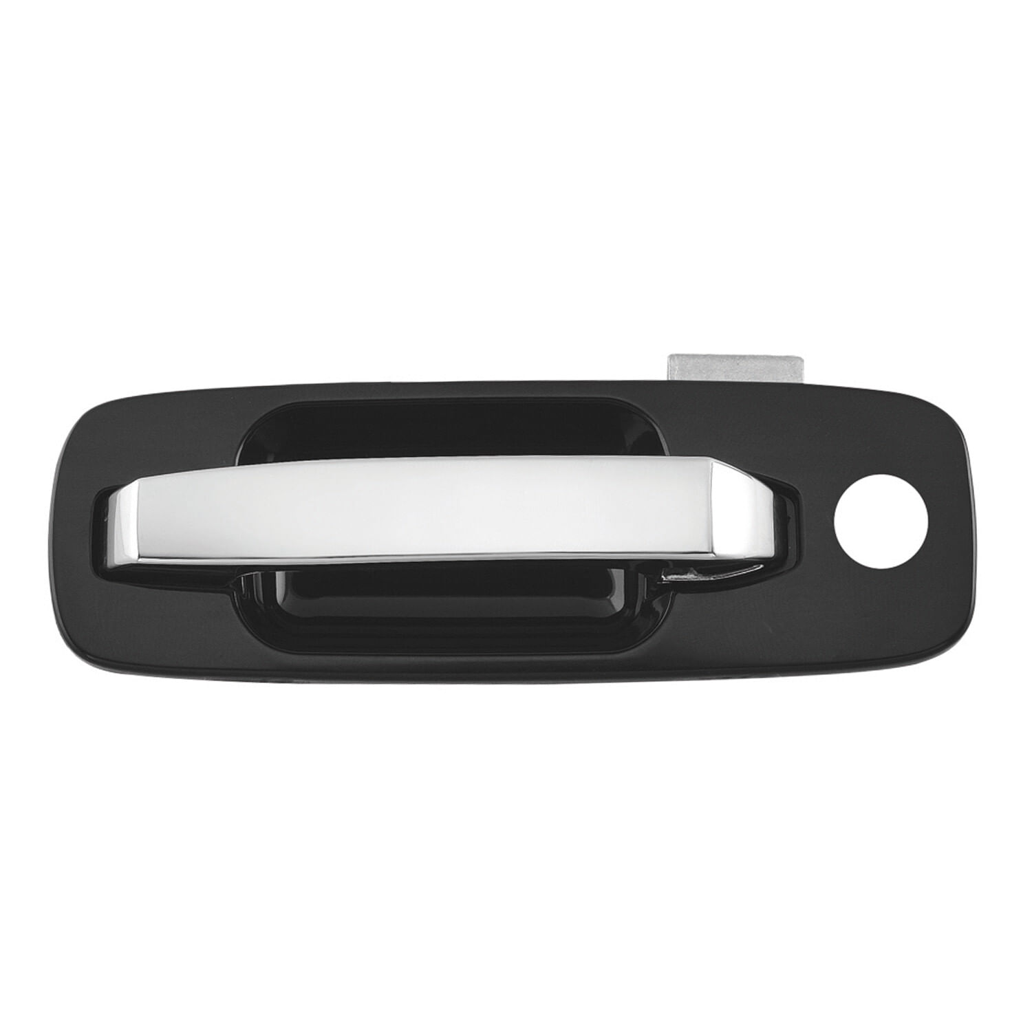 Manija Puerta Exterior Delantera Negro/Cromado Con Hoyo Para Llave Lado Conductor