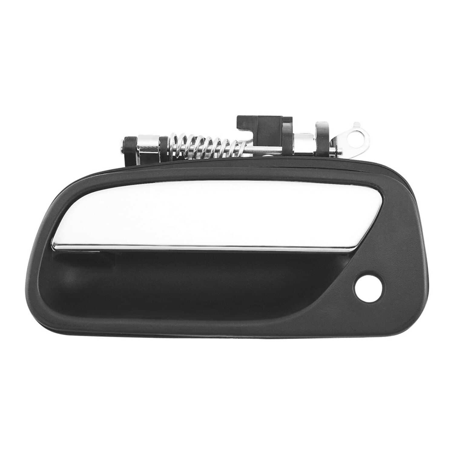 Manija Puerta Exterior Delantera Negro/Cromado Con Hoyo Para Llave Lado Conductor