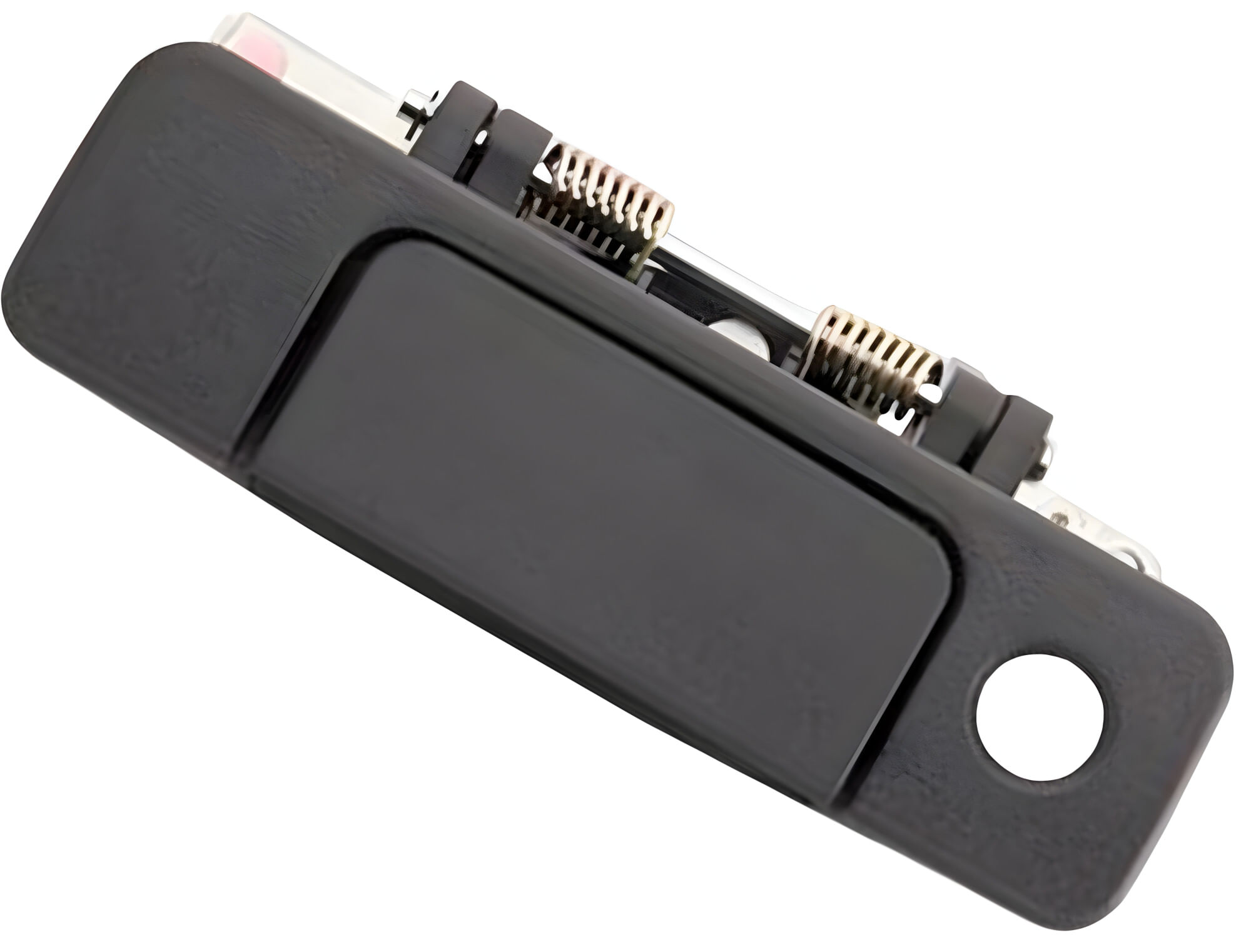 Manija Puerta Exterior Negro Con Hoyo Para Llave