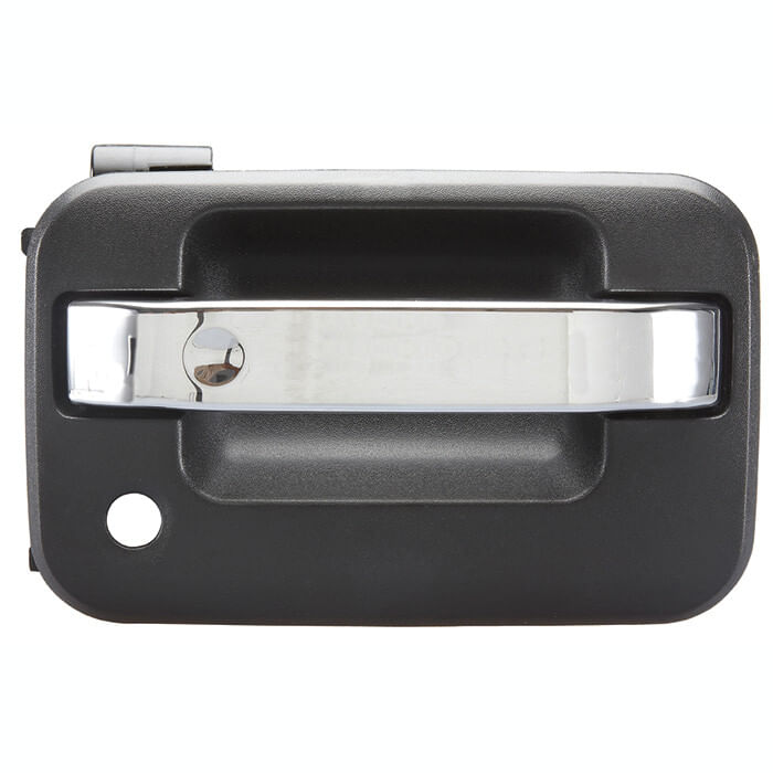 Manija Puerta Exterior Delantera Negro/Cromado Con Hoyo Para Llave Lado Pasajero