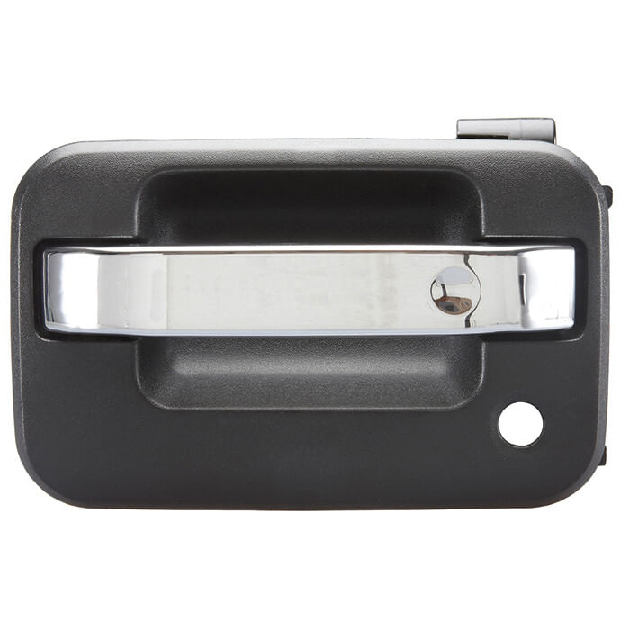 Manija Puerta Exterior Delantera Negro/Cromado Con Hoyo Para Llave Lado Conductor
