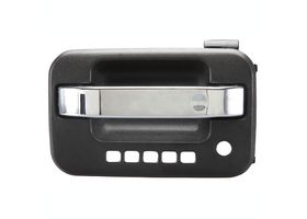 Manija Puerta Exterior Delantera Negro/Cromado Con Hoyos Para Llave Y Código Lado Conductor