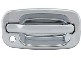 Manija Puerta Exterior Cromado Con Hoyo Para Llave
