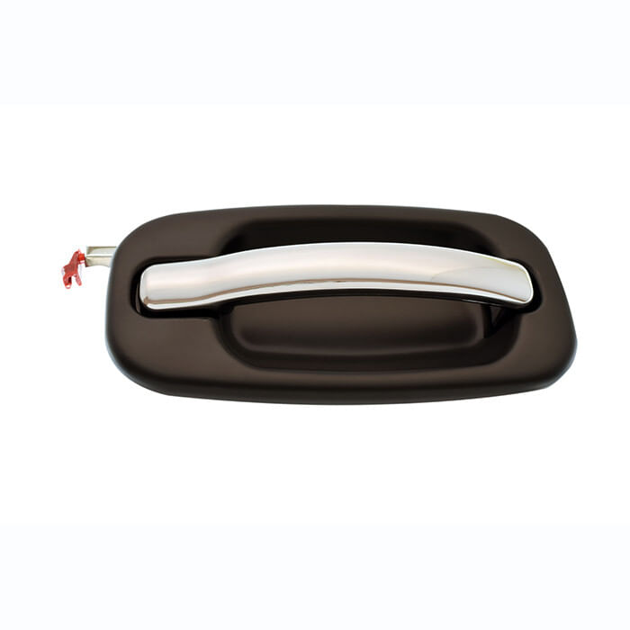 Manija Puerta Exterior Trasera Negro/Cromado Lado Pasajero
