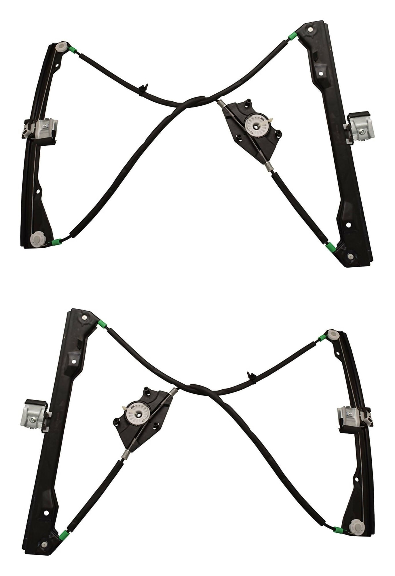Par De Elevadores De Cristal Delanteros Sin Motor