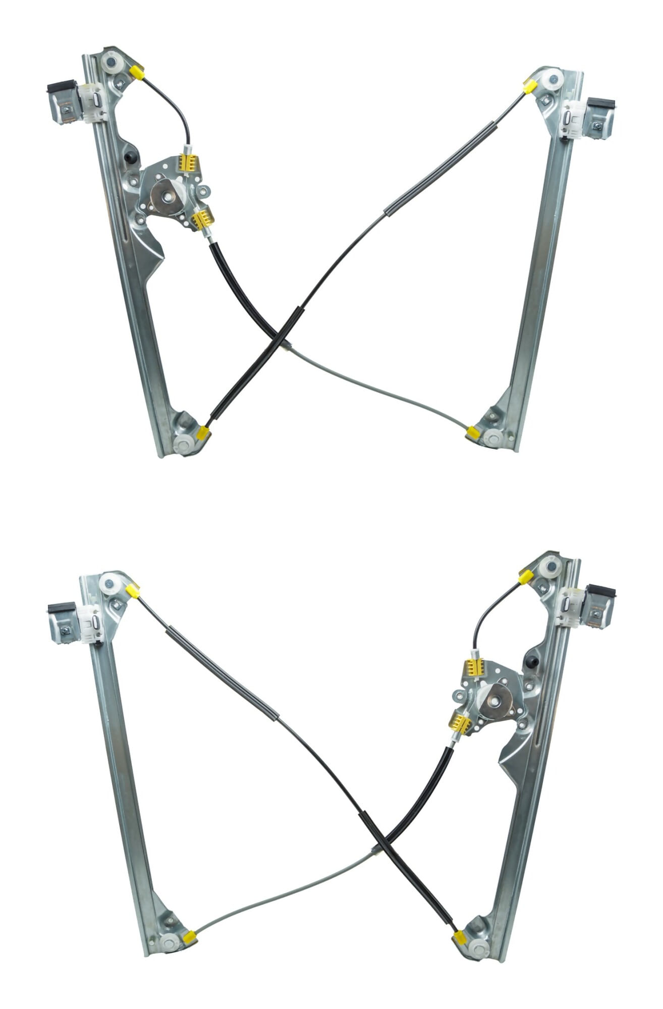Par De Elevadores De Cristal Delanteros Sin Motor