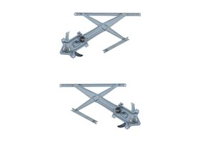 Par De Elevadores De Cristal Delanteros