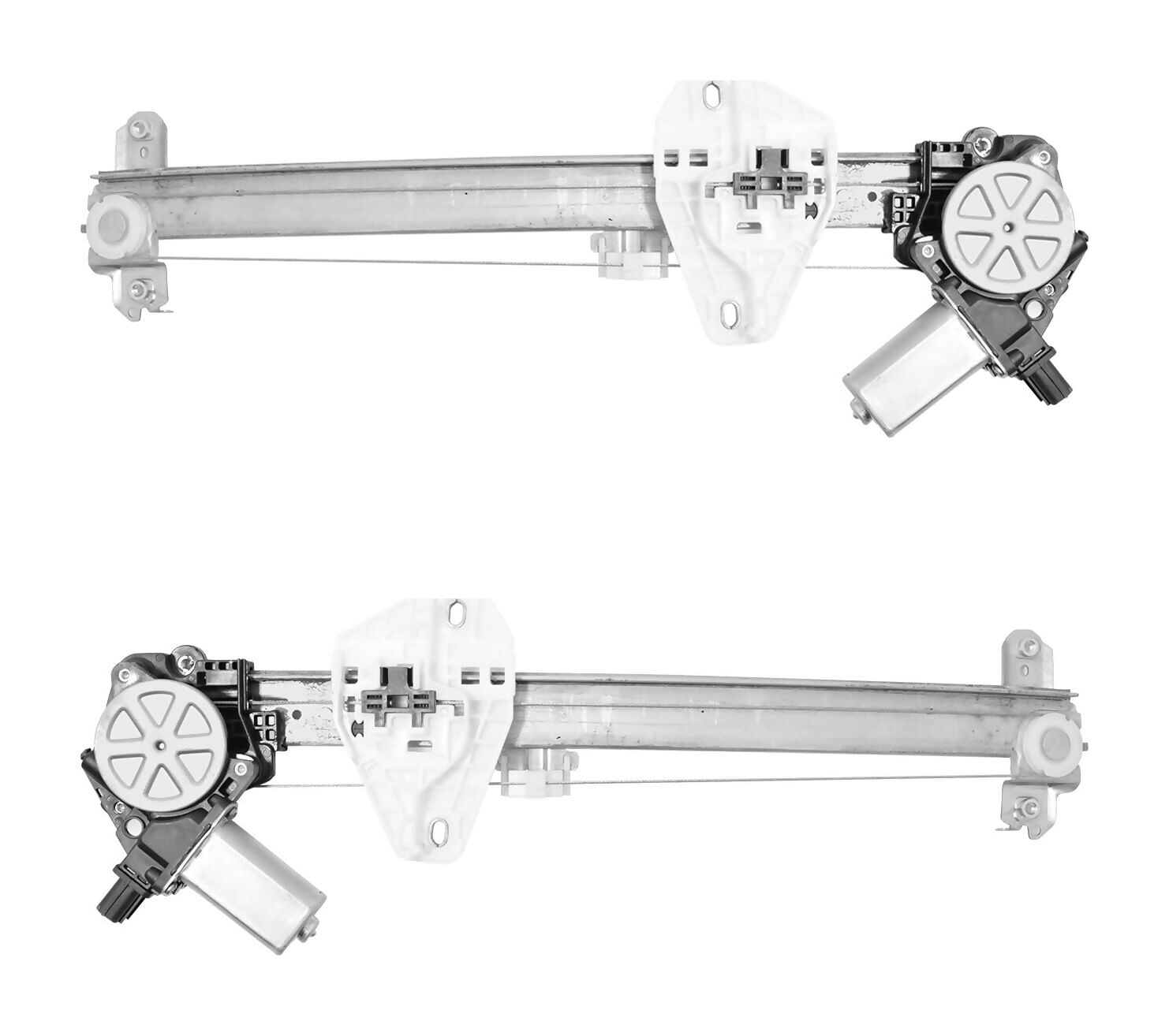 Par De Elevadores De Cristal Traseros Con Motor