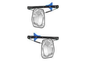 Par De Elevadores De Cristal Eléctricos Traseros Sin Motor