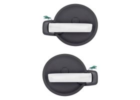 Par De Manijas De Puertas Interiores Delanteras O Traseras Gris Obscuro/Cromado