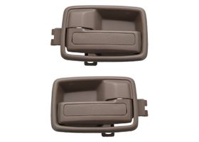 Par De Manijas De Puertas Interiores Delanteras O Traseras Gris Obscuro Con Bisel