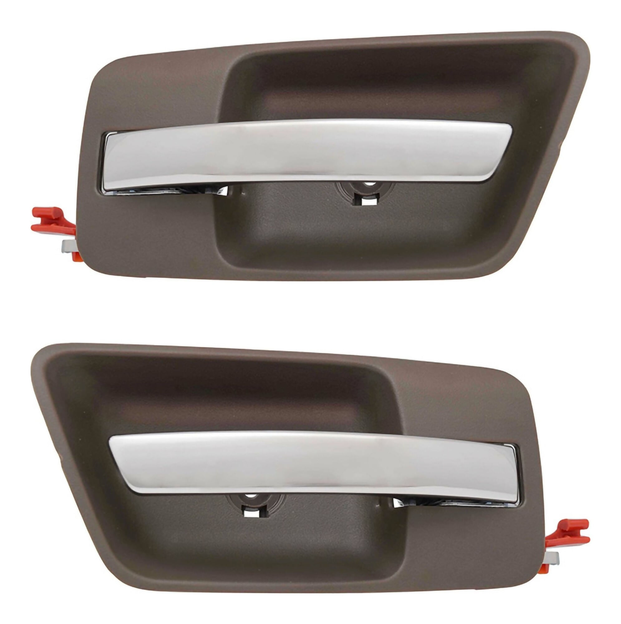 Par De Manijas De Puertas Interiores Delanteras O Traseras Beige/Cromado