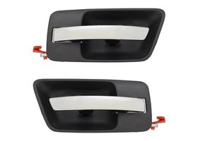 Par De Manijas De Puertas Interiores Delanteras O Traseras Negro/Cromado