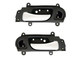 Par De Manijas De Puertas Interiores Delanteras Negro/Cromado