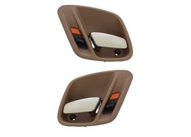 Par De Manijas De Puertas Interiores Delanteras O Traseras Beige/Cromado