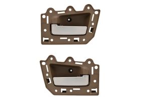 Par De Manijas De Puertas Interiores Delanteras Café/Cromado