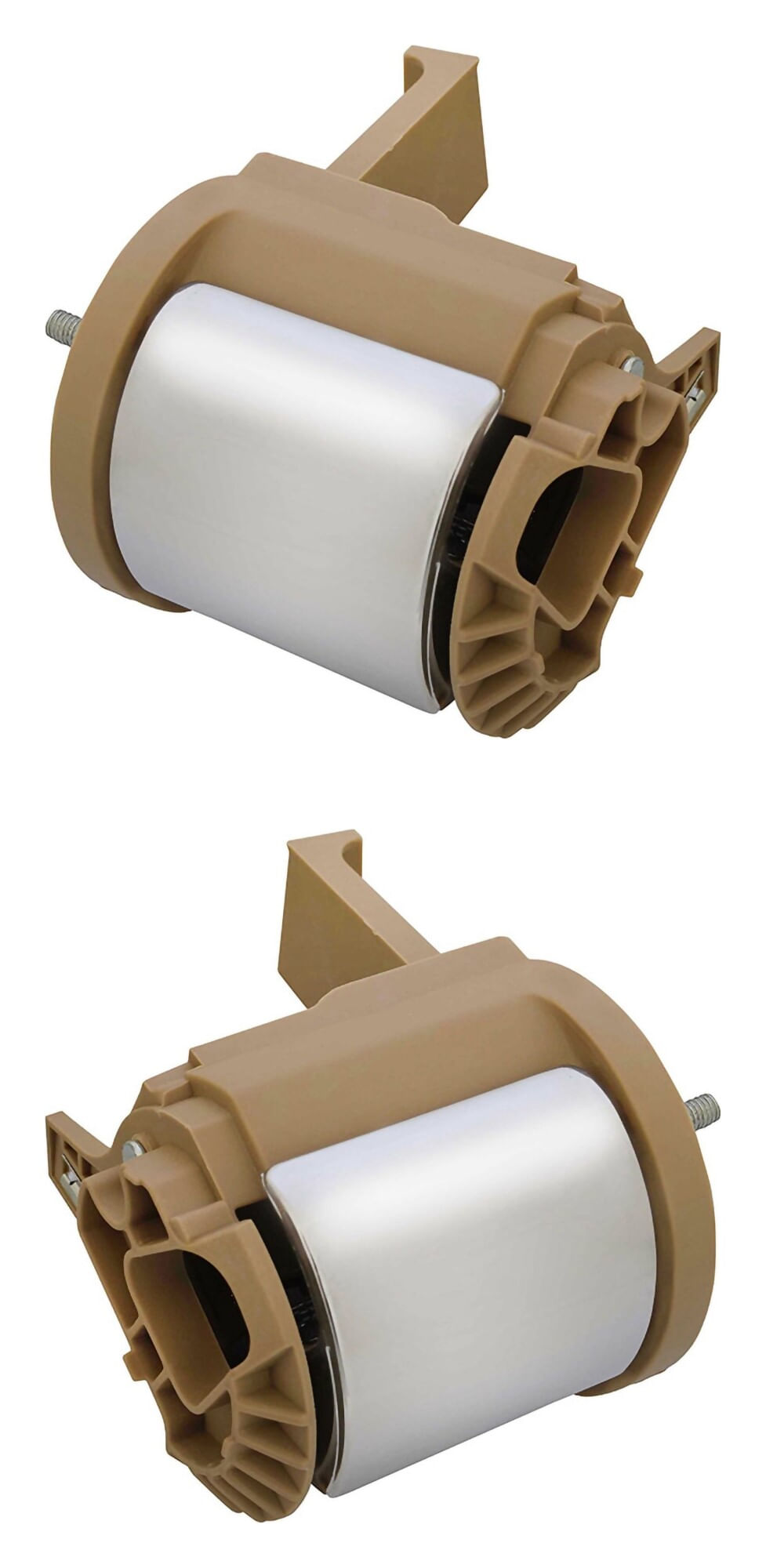 Par De Manijas De Puertas Interiores Delanteras Beige/Cromado