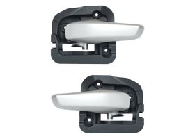 Par De Manijas De Puertas Interiores Delanteras Plata