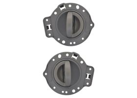 Par De Manijas De Puertas Interiores Delanteras O Traseras Gris Con Base