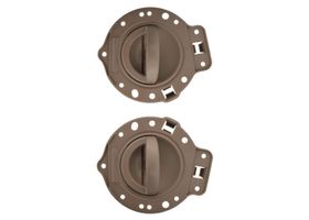 Par De Manijas De Puertas Interiores Delanteras O Traseras Café Con Base