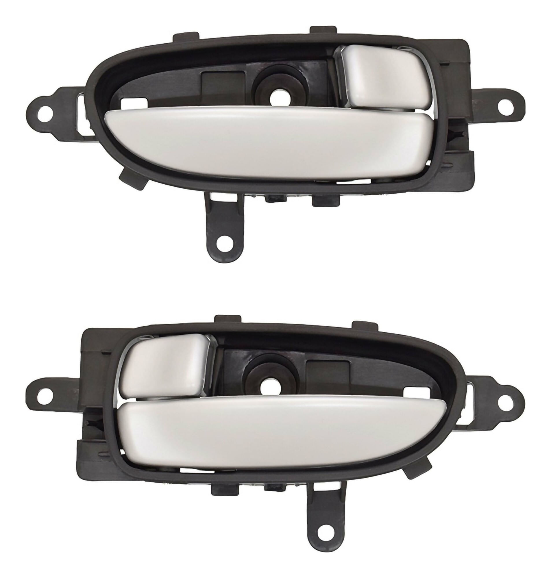 Par De Manijas De Puertas Interiores Delanteras O Traseras Negro/Plata