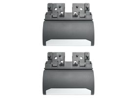 Par De Manijas De Puertas Interiores Delanteras O Traseras Negro/Cromado