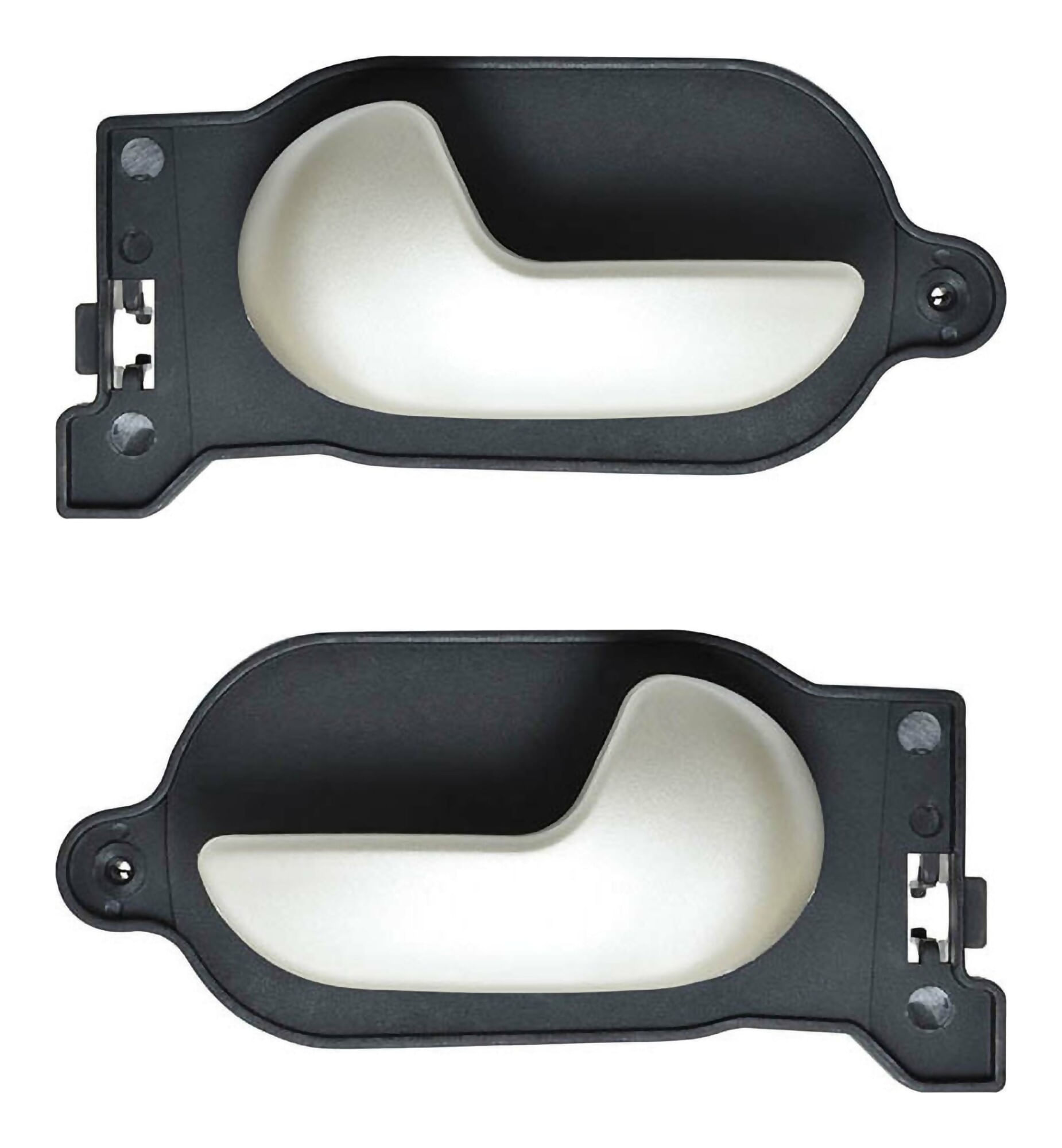 Par De Manijas De Puertas Interiores Delanteras O Traseras Plata
