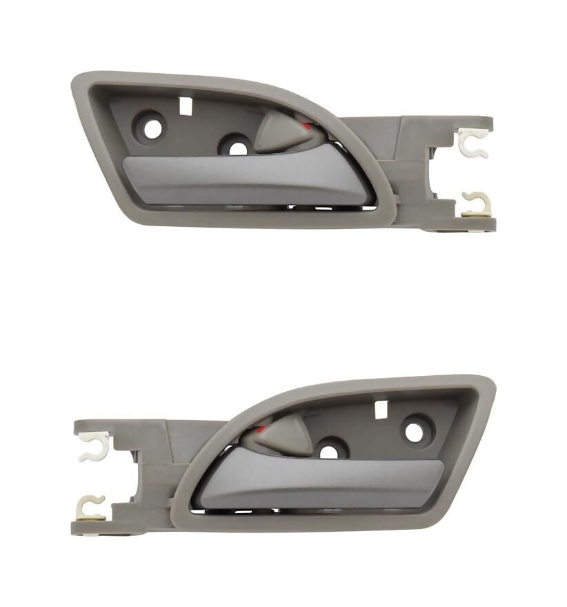 Par De Manijas De Puertas Interiores Delanteras Plata/Gris