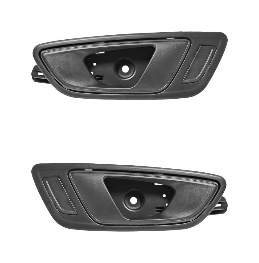 Par De Manijas De Puertas Interiores Delanteras Negro Corrugado