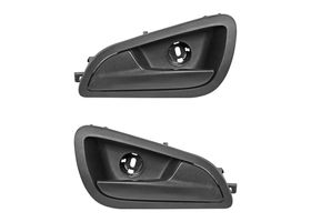 Par De Manijas De Puertas Interiores Delanteras O Traseras Negro Corrugado Con Base