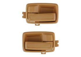 Par De Manijas De Puertas Interiores Delanteras O Traseras Beige Con Bisel