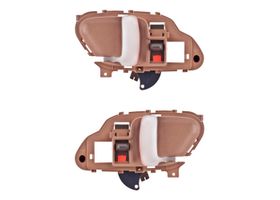 Par De Manijas De Puertas Interiores Delanteras O Traseras Beige/Cromado