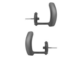 Par De Manijas De Puertas Interiores Delanteras O Traseras Gris Obscuro